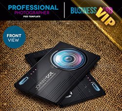 名片模板：Professional Photographer Business Card